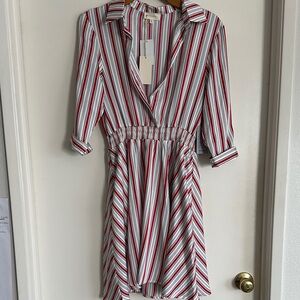 Melloday Striped Red and White Women's Dress